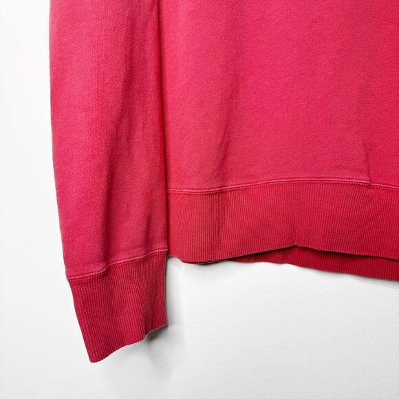 Polo Ralph Lauren Fleece Lined Mock Neck Henley Sweatshirt Red Men’s Large - Picture 4 of 7